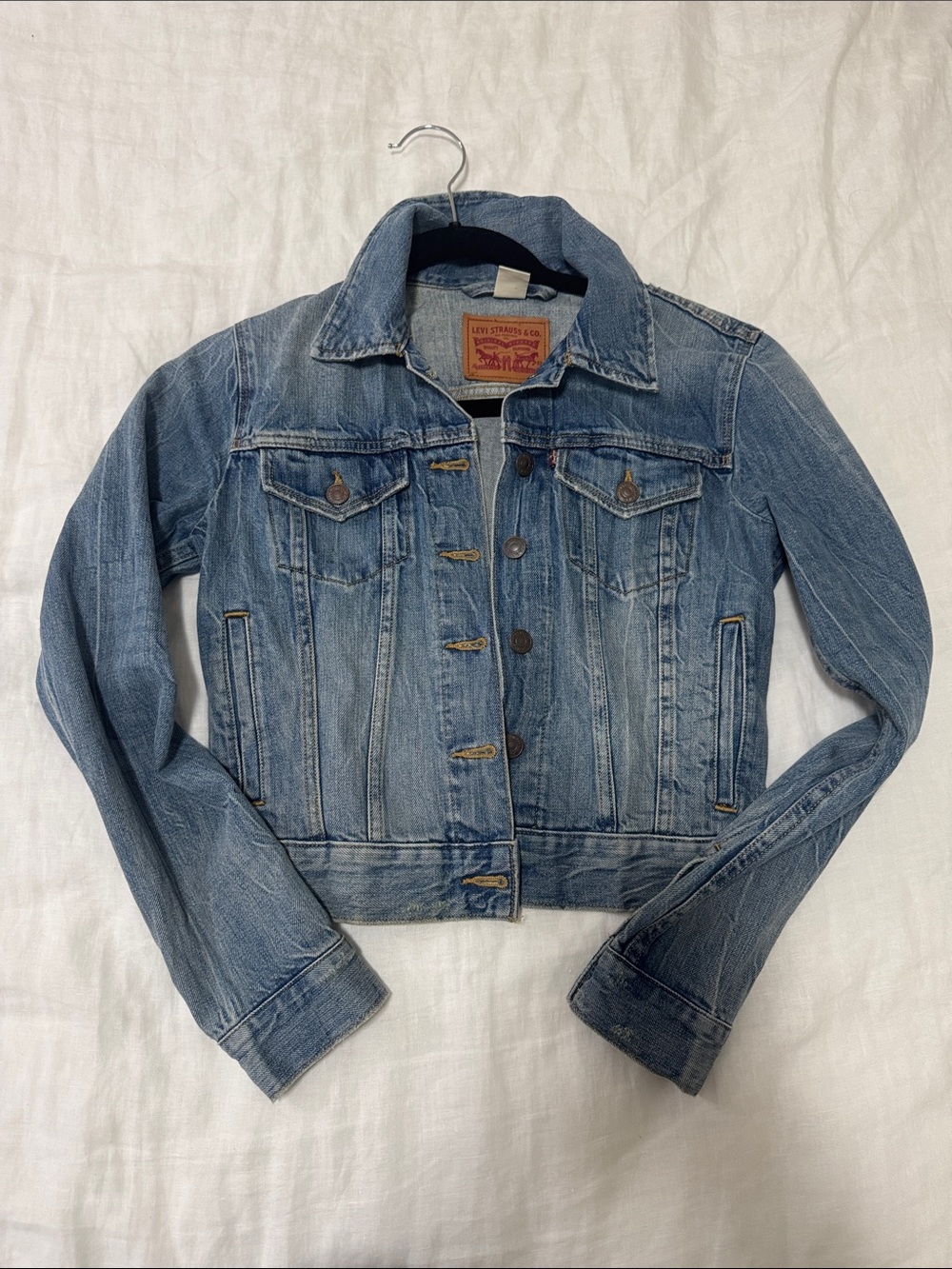 Levi's Women's Faded Blue Denim Jacket small